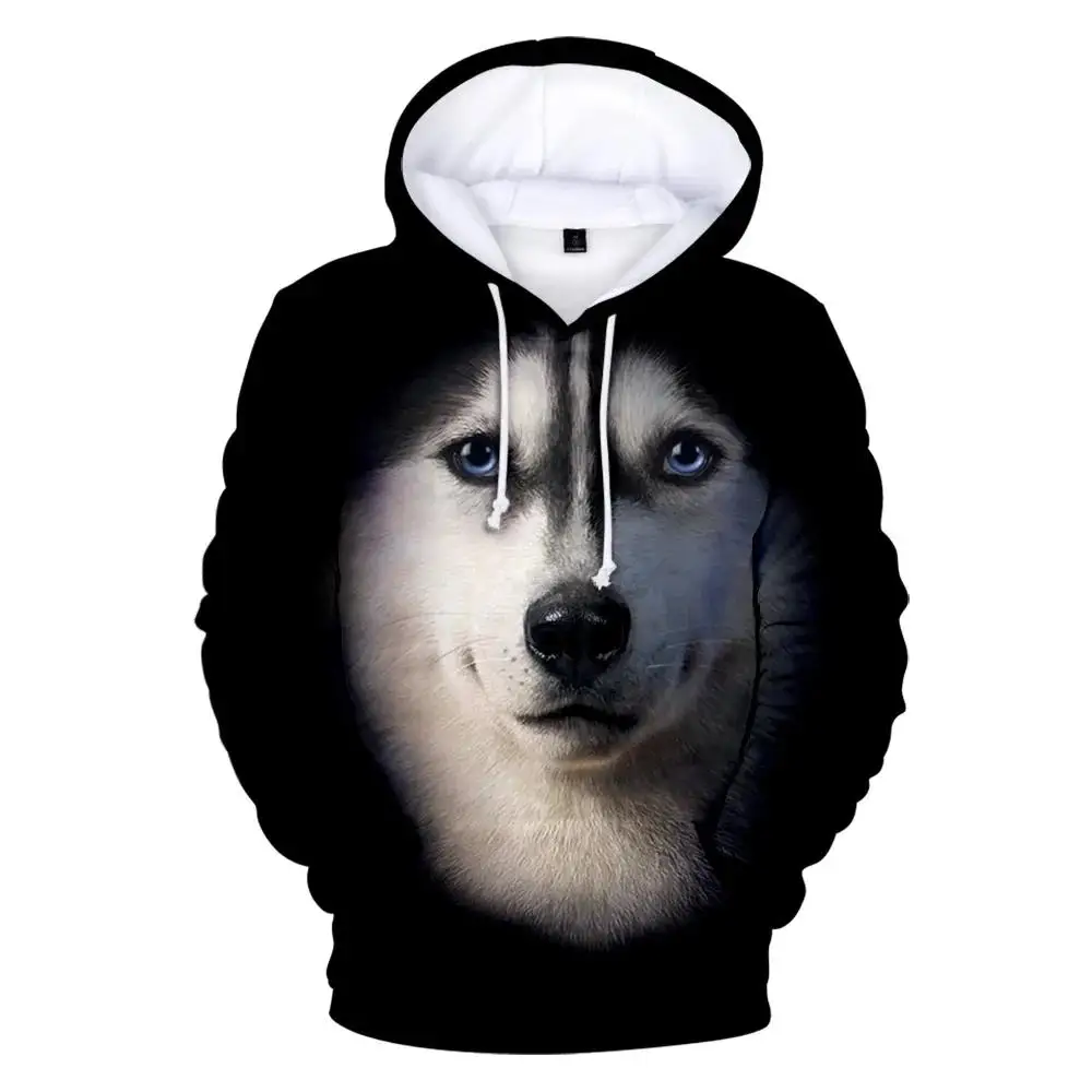 2023 Casual Print Animal Dog 3D Hoodies Men Women Sweatshirts Harajuku Hooded Autumn 3D Animal Dog New Hot Boys Girls pullovers