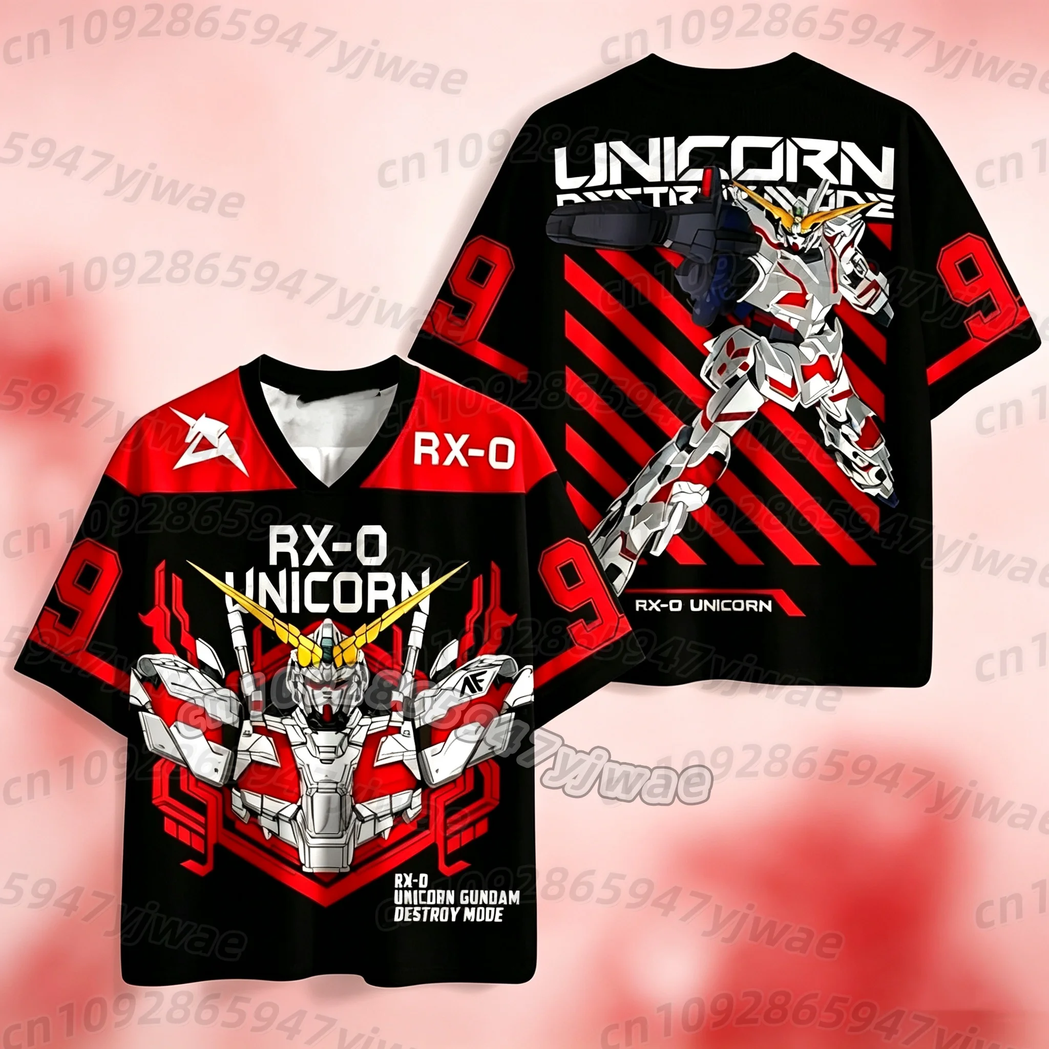 Camiseta de Verano 2026 para Hombre, Diseño de Anime Japonés Gundam, Camiseta Deportiva Casual para Hombre y Mujer