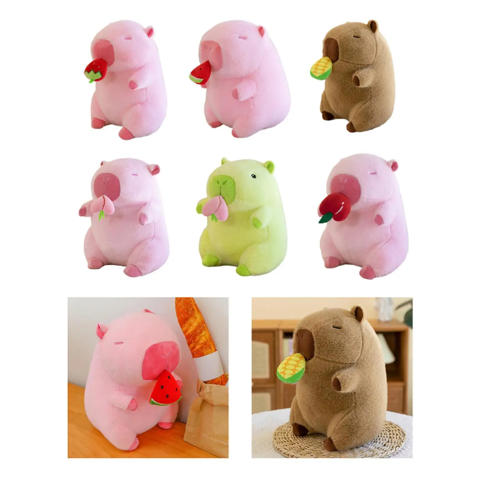 Cute Capybara Stuffed Animal Soft Home Decoration Capybara Stuffed Toy for Children Teens Family Boys Girls Birthday Gifts