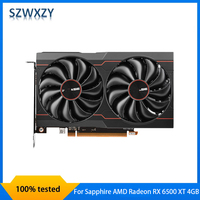 New Original For Sapphire AMD Radeon RX 6500 XT 4GB Graphics Card GDDR6 64bit RX6500XT 4GB Video Card 100% Tested Fast Ship