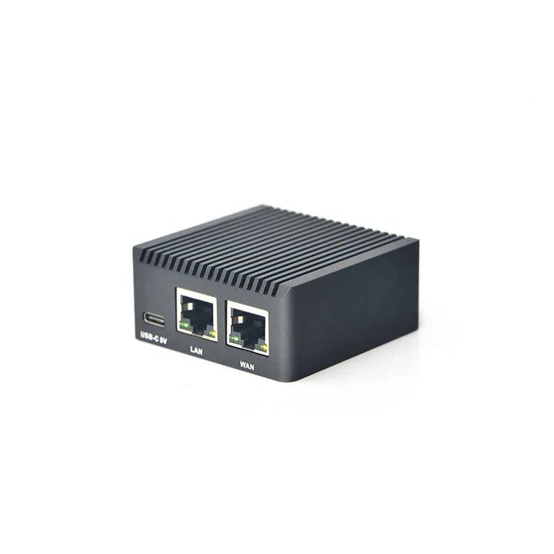 NanoPi-Mini Routeur R2S Rockchip RK3328 avec Boîtier D.lique CNC, Port Gigabit pour Touriste, 1 Go SBC, Système OpenWrt