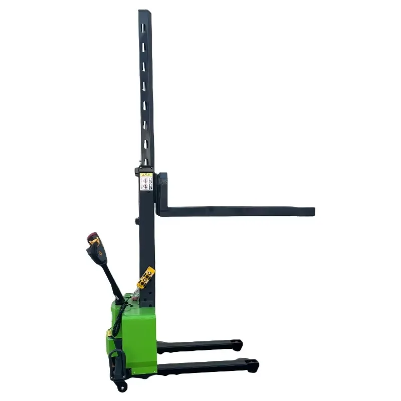 Self-loading electric pallet truck Lift truck Pallet loading stacker