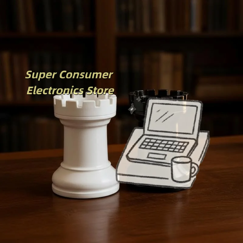 Chess Shaped Pen Holder Space Saving Desk Organizer 1Pc Multiuse Storage for Stationery Cosmetics Home Office