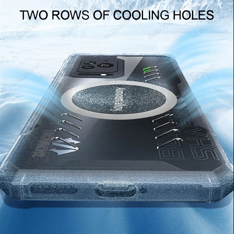 For Black Shark 5 Pro 4 4S Pro 5RS Case HD Transparent Heat Dissipation Protection Cover for BlackShark 5 Pro 4 4S Pro Case