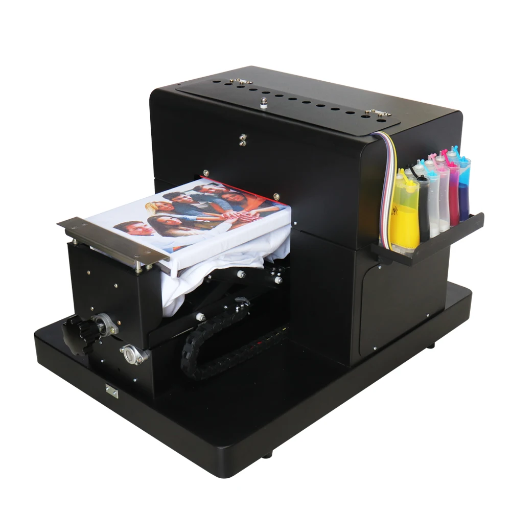 multifunctional A4 digital inkjet t-shirt printer with RIP software