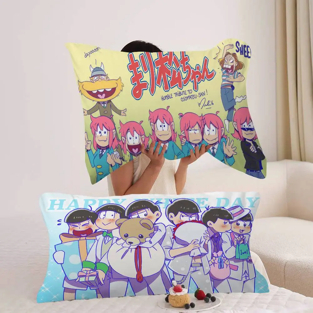 O-Osomatsu S-San, Funda de Almohada de Poliéster de Secado Rápido, Antideslizante, de Alta Calidad, Funda de Almohada Antideslizante y Segura.