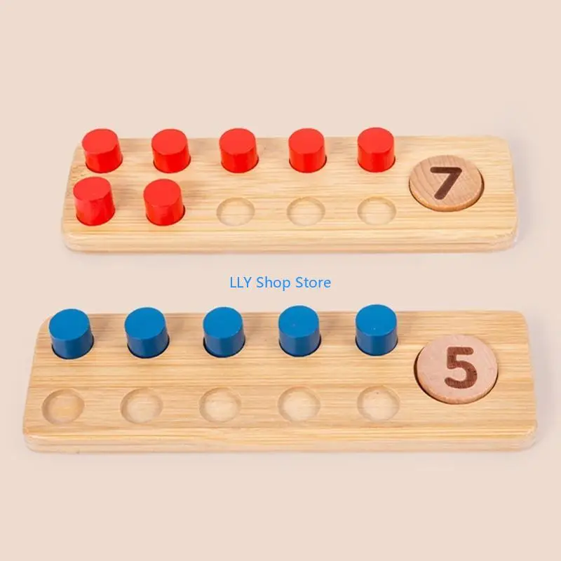 T8UD Montessori Gỗ Số Học Bảng Toán Đồ Chơi Phép Trừ Tính Xếp Chồng Khai Sáng Xếp Hình Cho Bé 3+