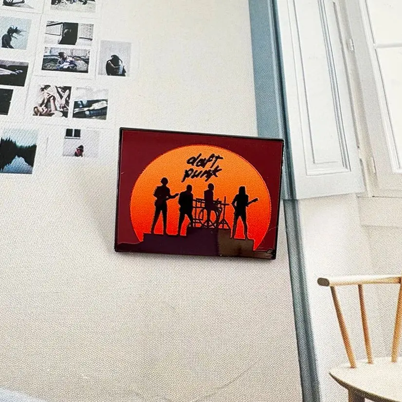 

Punk Rock Get Lucky Album Cover Enamel Pin Decoration Poster Badge Fan Gift Collection