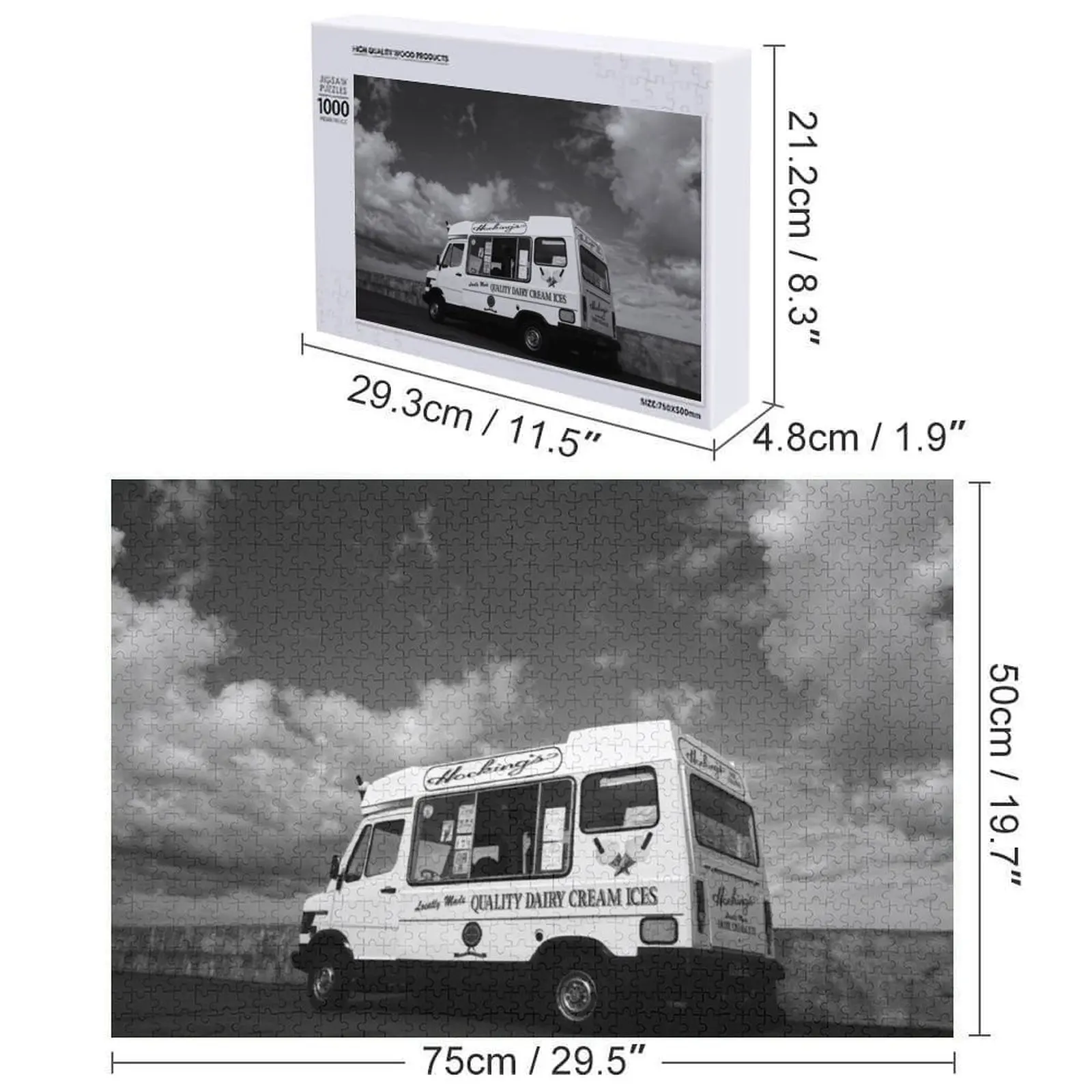 Пазл с мороженым Ван, персонализированный подарок для женатых, деревянное имя, персонализированный подарок с фотографией, пазл