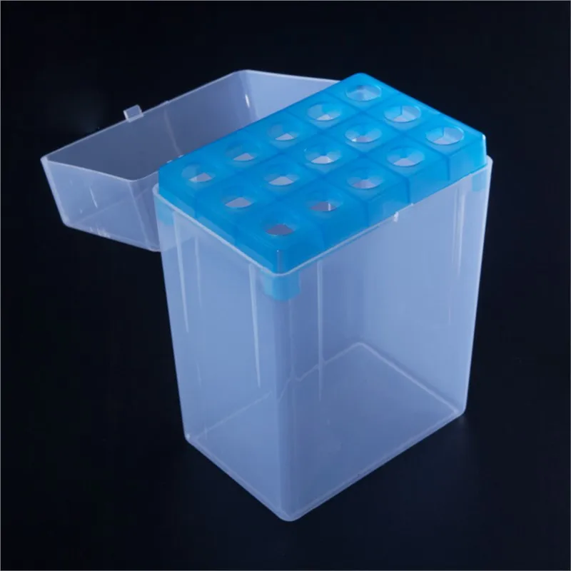 Rectangular 15 Positions Laboratory 10ml Pipette Pipettor Tip Holder Box