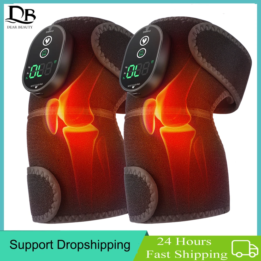 USB Electric Knee Heating Pad Hot Compress Physiotherapy Arthritis Joint Pain Relief Elbow Shoulder Knee Massager Warm Brace