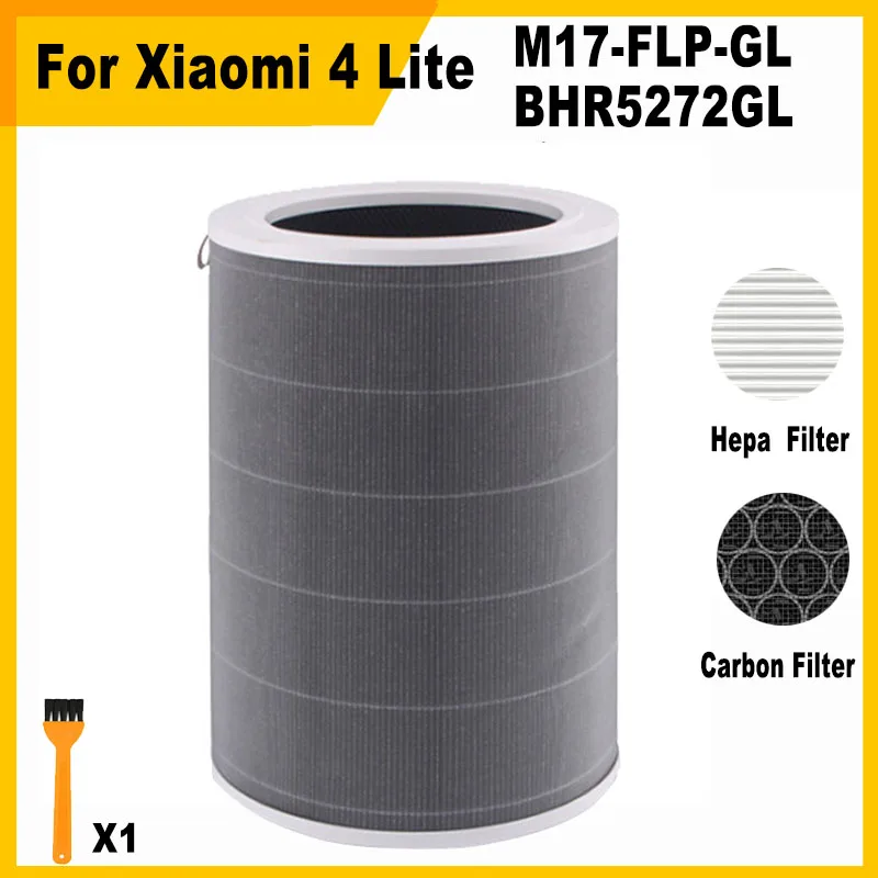 Replacement HEPA+ Activated Carbon filter for Xiaomi Smart Air Purifier 4 Lite (M17-FLP-GL) (BHR5272GL)
