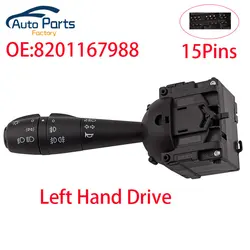 New Steering Column Switch For Renault For Dacia Dokker Duster Lodgy Logan Sandero 8201167988 681726046R 255405056R 255400337R