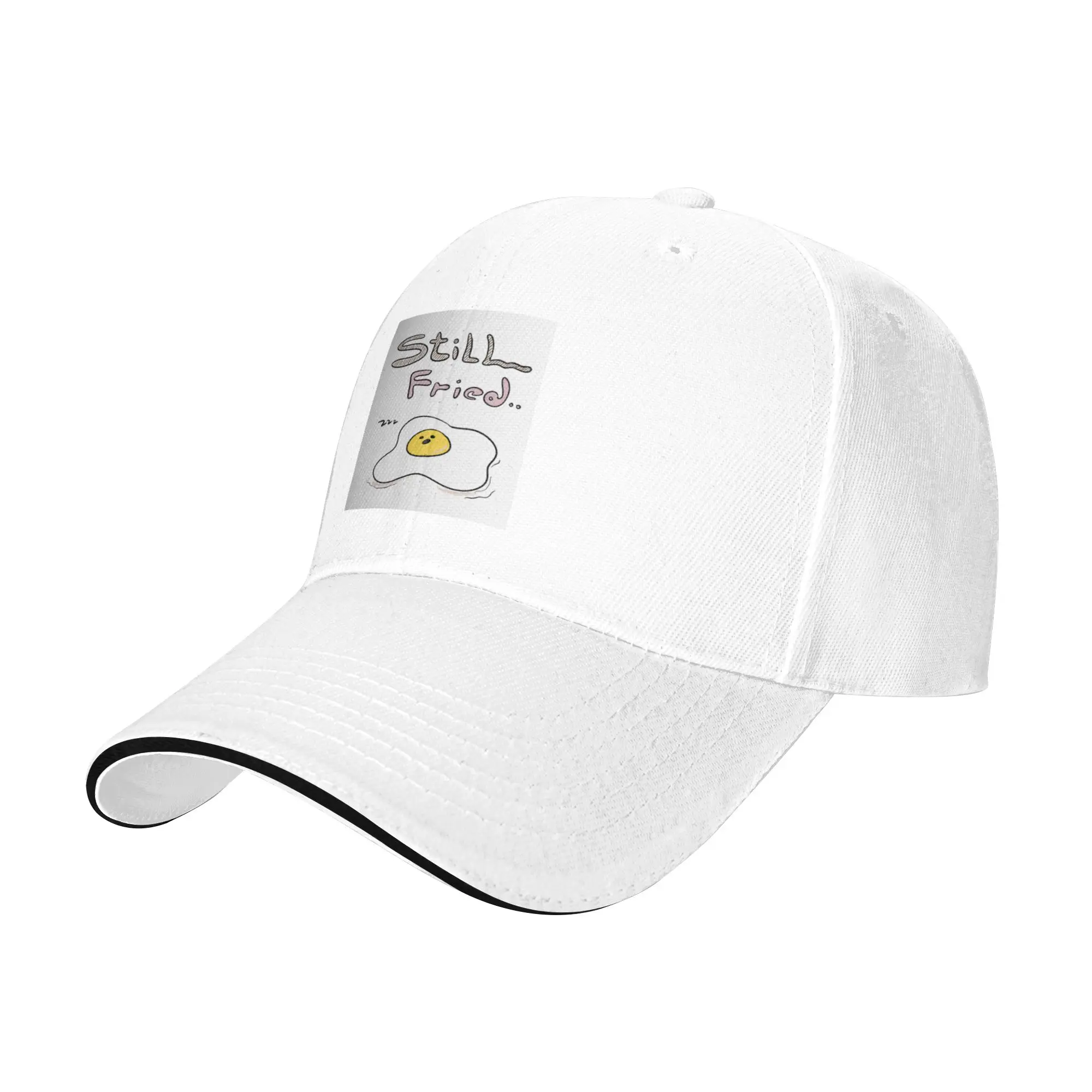 Still Fried   Tired Egg Hand-drawn Doodle Gift For Children Men Women A Baseball Cap Hat