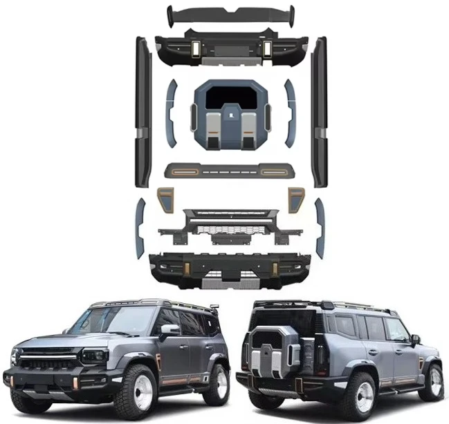 New Replacement & Upgrade Car Accessories Front Bumper Grille Side Skirt Rear Spoiler Body Kit
