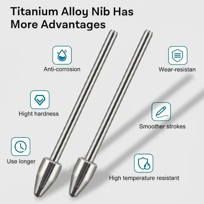 For Samsung Galaxy Tab S6 S7 S8 S9 S23U S24U Note20 Note10 Titanium Alloy Stylus Tip Replacement Tablet Pencil Nib with Tweezer image 2