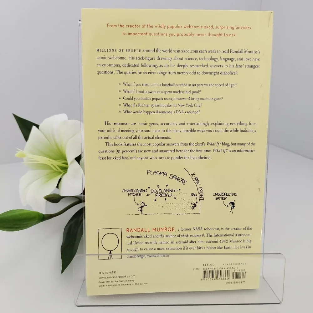 What If Original English Book By Randall Munroe Funny Popular Science Book xkcd Comic Creative Thinking Science Reading Book