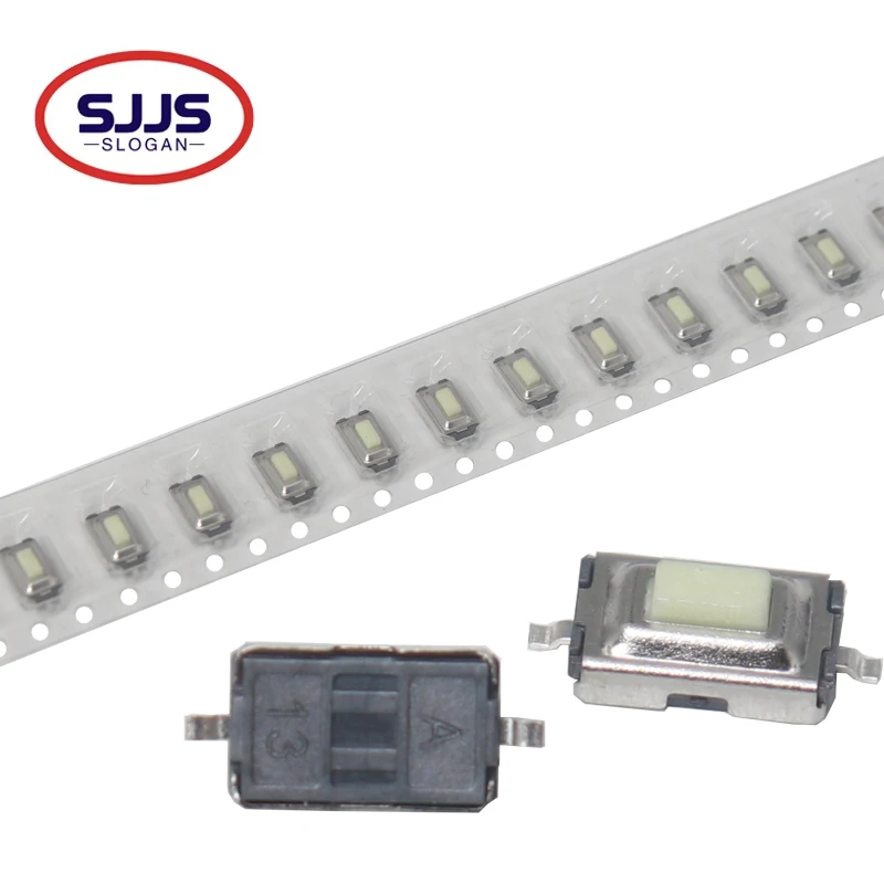 

【200-50 шт】 Мембранный переключатель постоянного тока 12 В 50 мА 3x6x2,5 мм Тактильный кнопочный переключатель Тактовый 2-контактный 3*6*2,5 мм Микропереключатель SMD