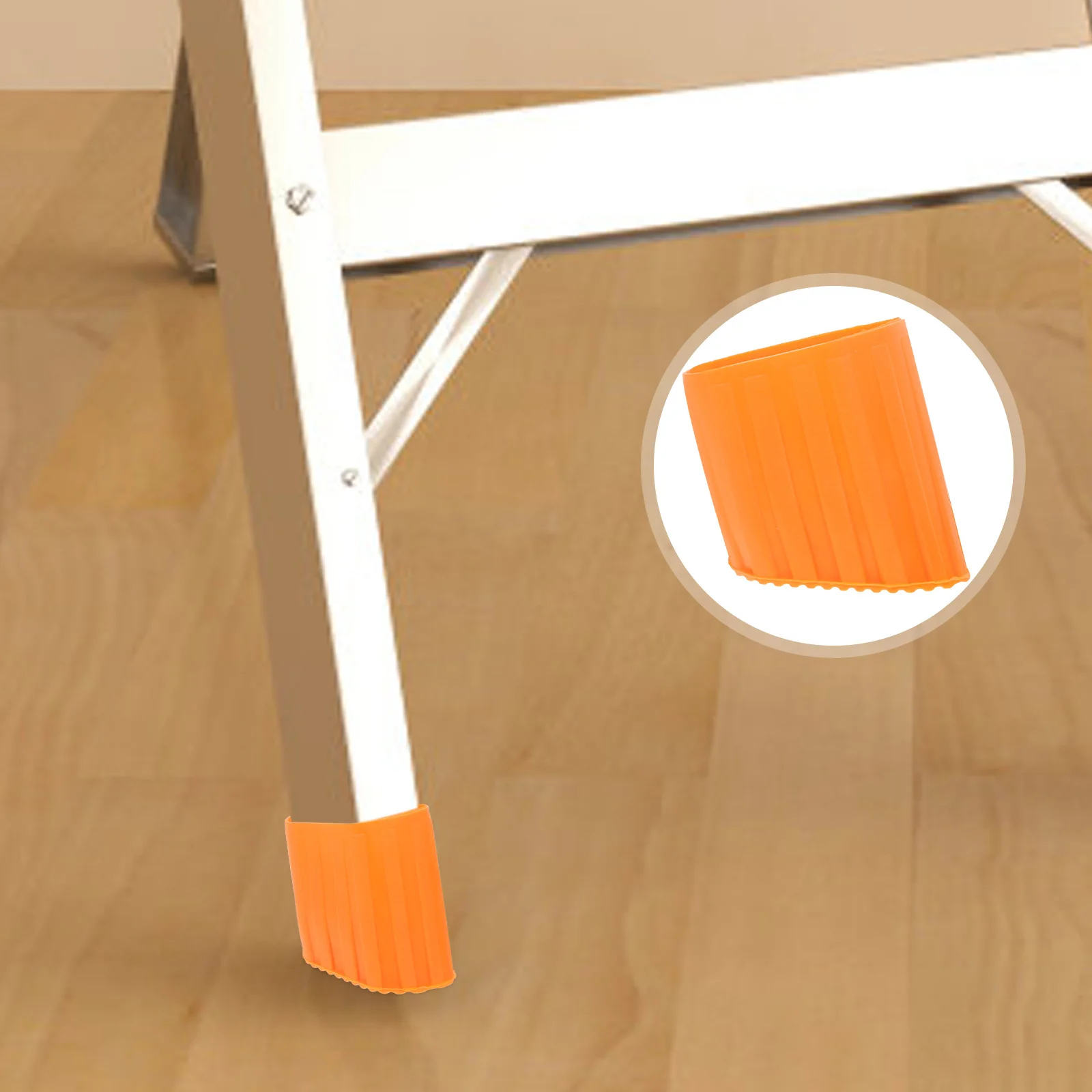 

4Pcs Ladder Foot Pads Nonslip Rubber Replacement Feet for Folding Steep Telescoping Ladder Safety Cushion Covers