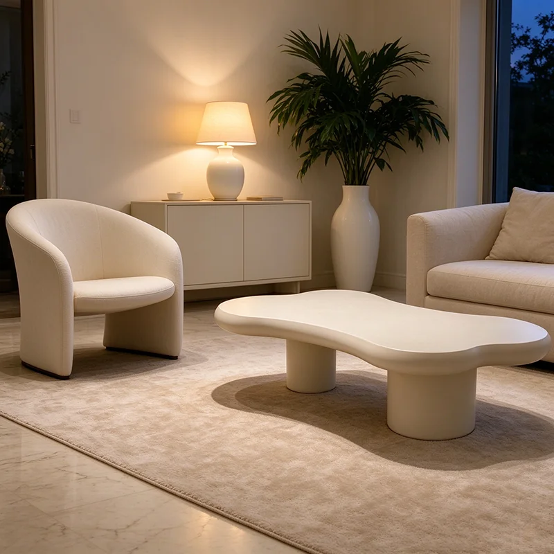 Bedroom Nordic Coffee Tables Slim Design Elegant Classic Coffee Tables Unique Aesthetic Tables Basses Modernes Nordic Furniture