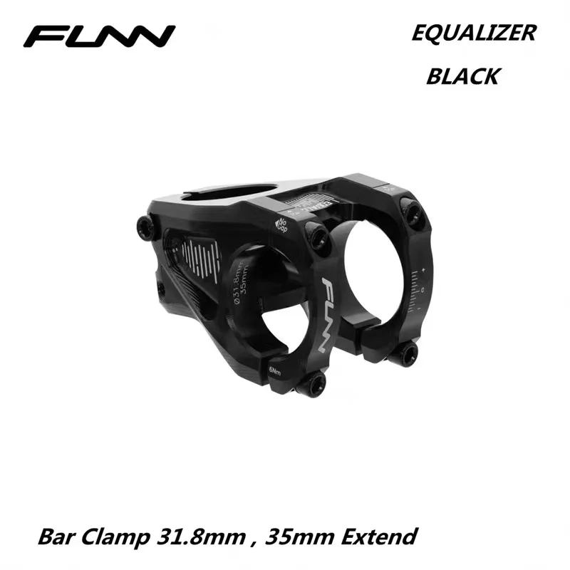 FUNN EQUALIZER MTB Mountain Bike Full CNC ENDURO AM -10 Degree 31.8MM 35MM Bar Clamp 35MM  Steer Bicycle Stem