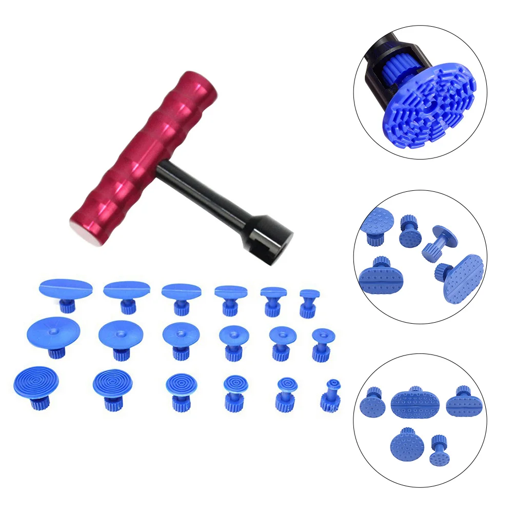 

18 Suction Cups Tool Portable Aluminum Alloy Body Tools Easy Grasp Handle Paintless Dent Remover Pit Fix Device