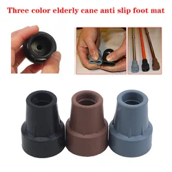 1Pc Rubber Walking Hiking Stick Metal Ferrule Bottom End Cover Cane Crutch Pad Rubber Heavy Duty