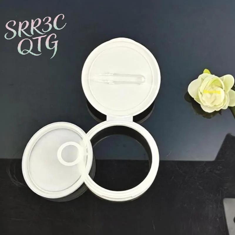 Hot Sale Makeup Remover Pad Jar With Tweezers Round Clear Container Jars Empty Bottle Wide Mouth Flap Bottle Storage Lotion