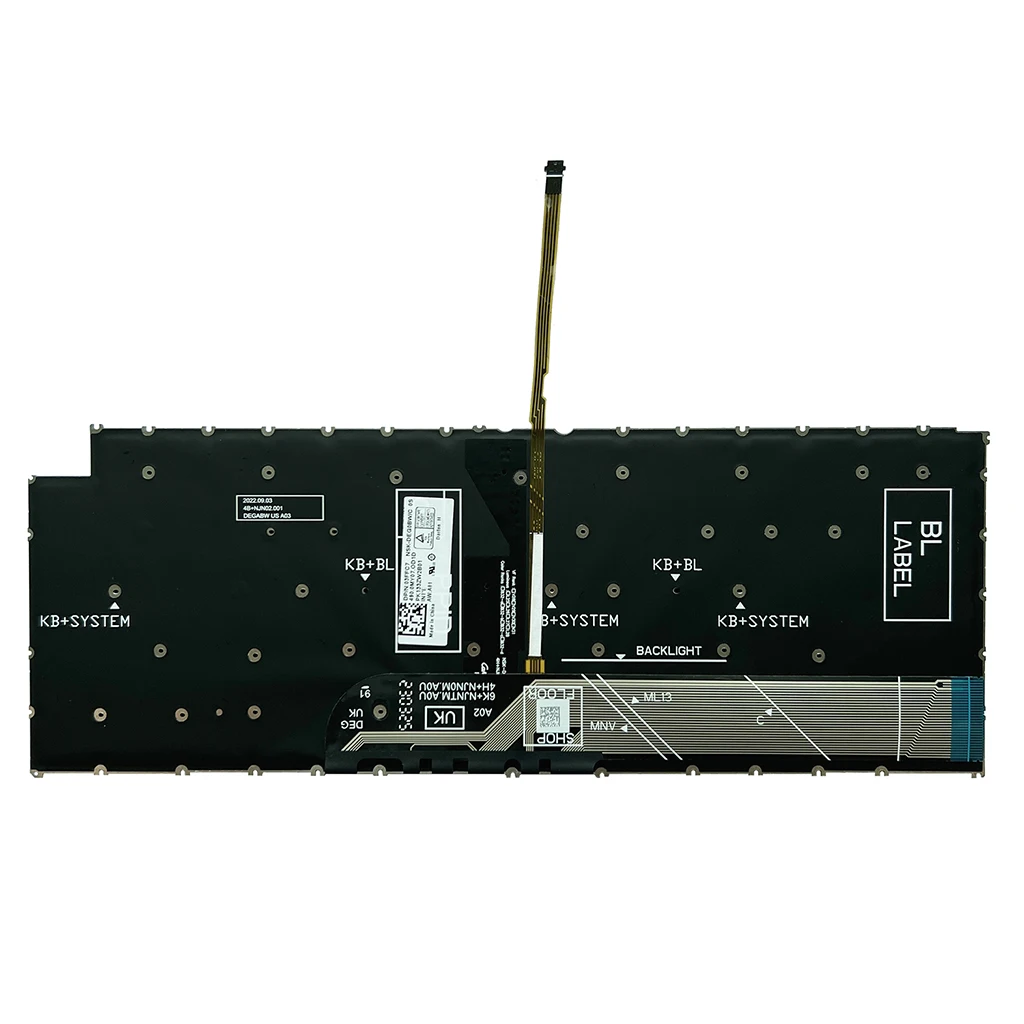 Imagem -02 - Teclado Espanhol para Dell Vostro Retroiluminado em 7415 5310 5320 14 5410 P143g 5415 Inspiron 5410 em 7420 em P161g
