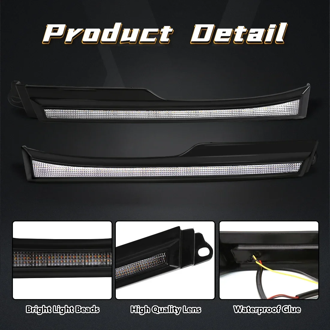 Luces LED DRL de circulación diurna, señal de giro de animación de arranque, 12V, para Toyota 4runner 4runner 2003, 2004, 2005, 2006, 2007, 2008, 2009