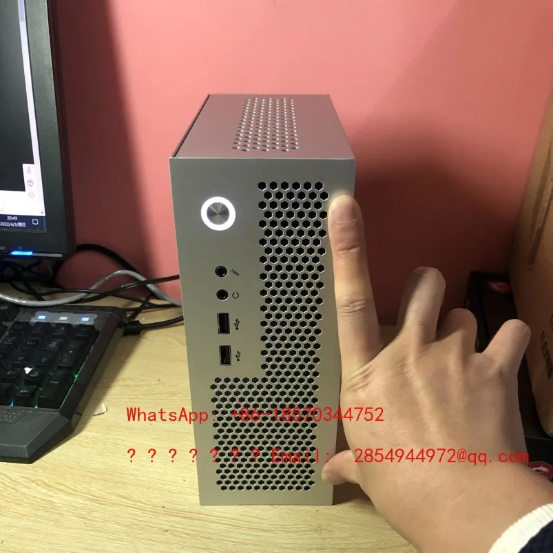 New A09 Mini Chassis Empty Case ITX17 * 17 Main Board Small 1U Power Supply 3.8LHTPC Computer Chassis