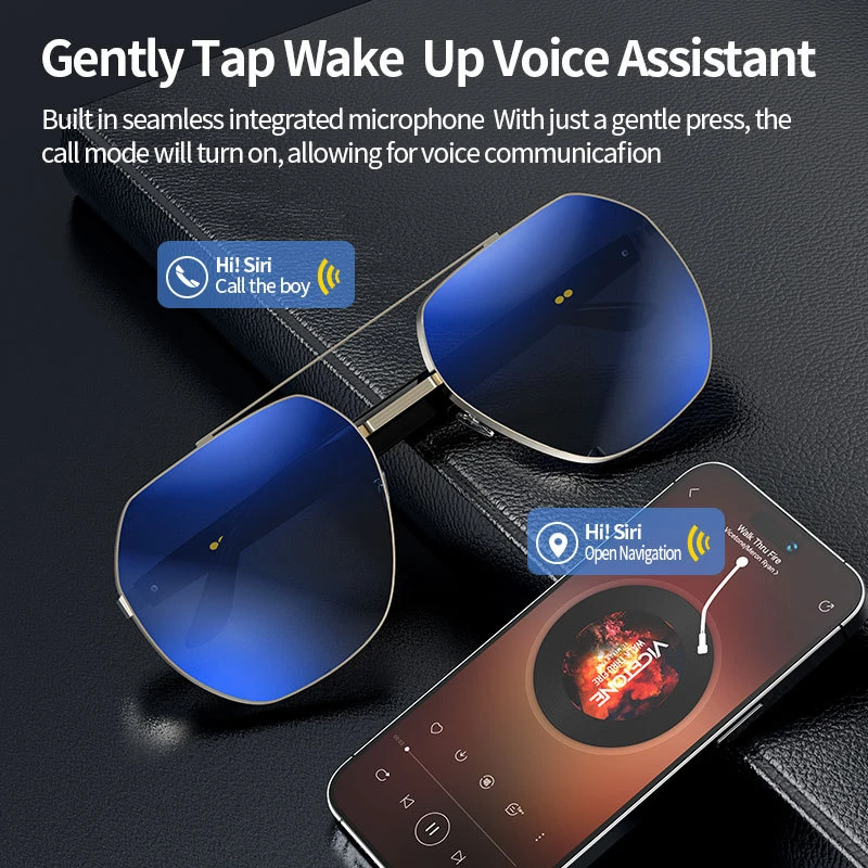 Fashion Smart Sunglasses Y06-10 BT Call Outdoor Sports Headphones Glasses Music Speaker Anti-UV Bluetooth Glasses For Men Women