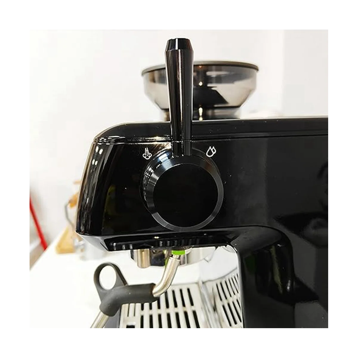 เหมาะสําหรับ Rich 870/875/876 เครื่องชงกาแฟ Steam SWITCH KNOB Handle เปลี่ยน Steam Rod สีดํา