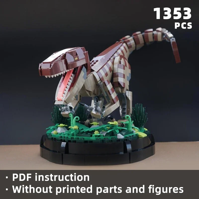 classic dinosaur park world movie bricks velociraptor blocks animal diorama moc film scene gift fans kid toy product