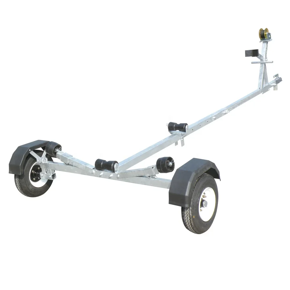 

Foldaway dinghy Launching Trolley boat transport trailer foldable trolley weight capacity 130kg