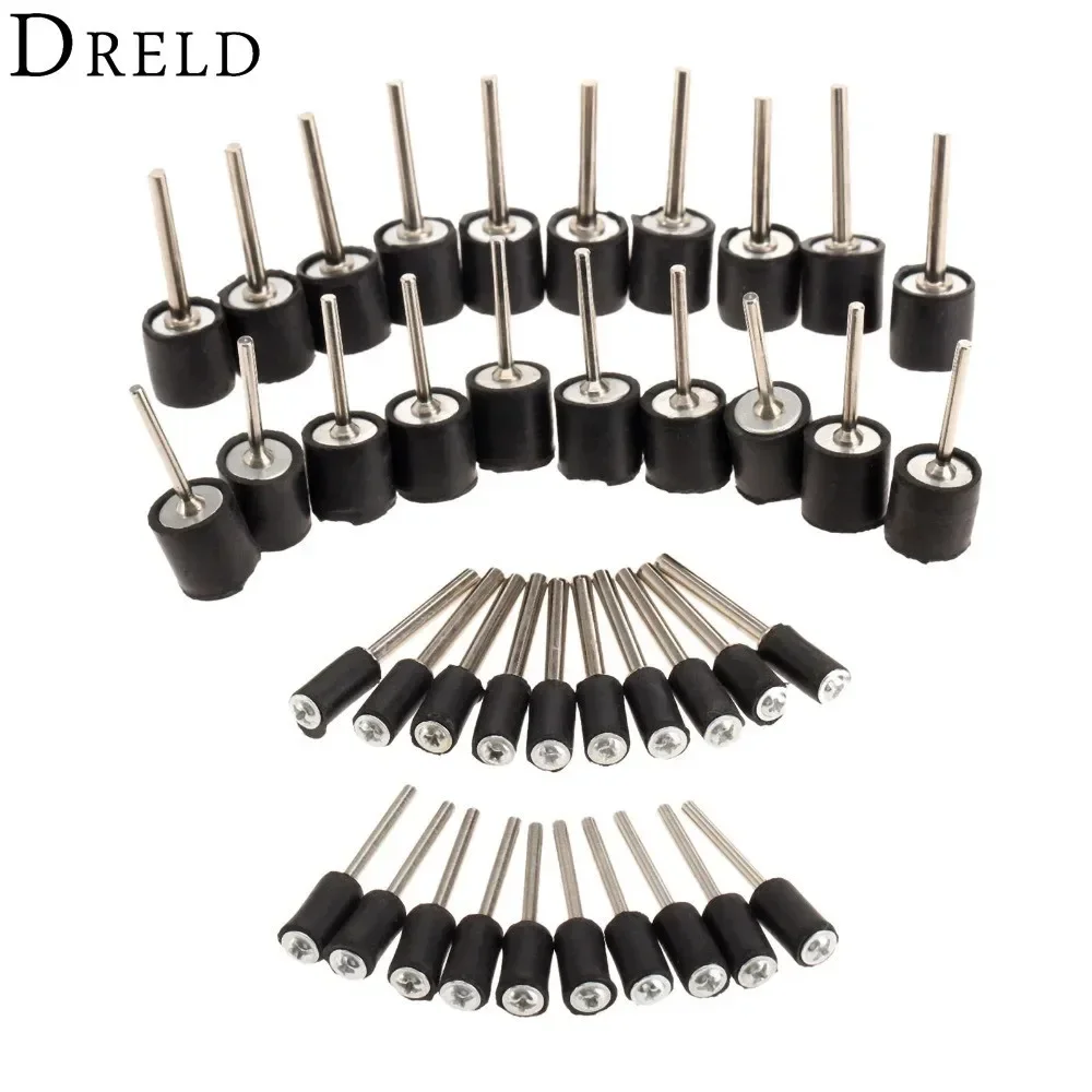 

10Pcs For Dremel Accessories Drum Rubber Mandrel 2.35mm 3.175mm Shank Rod for Sander Sanding Grinding Polishing for Rotary Tool