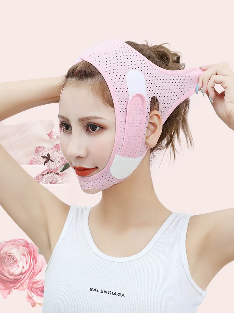 Double Chin Reducer, Face Slimming Strap, V Shaped Mask Eliminator, Remover,Tape,Belt for women, Anti- Wrinkle Face Mask, Liftin