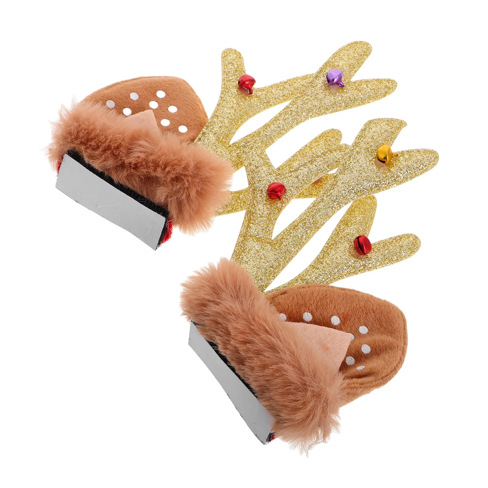 

1 пара рождественских украшений с оленями, прочный декор для мотоцикла для мужчин и женщин, аксессуары для езды на велосипеде