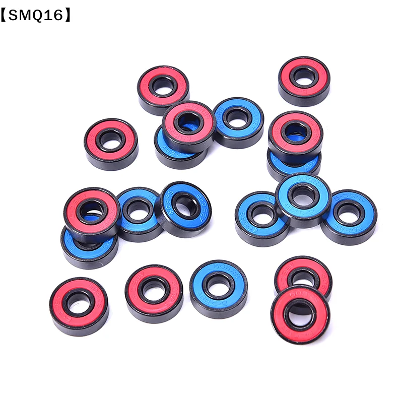 10Pcs/set 608 2RS Bearing Deep Groove Steel Sealed Ball Bearings 608RS 608-2RS 【SMQ】