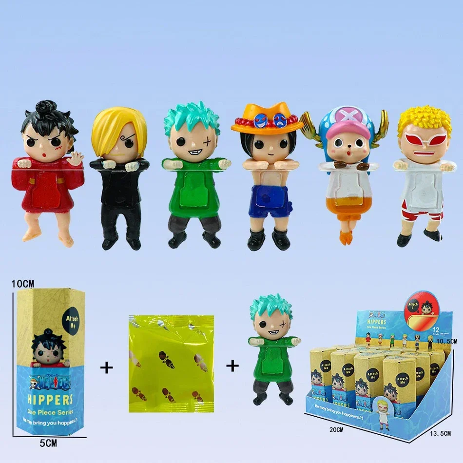 

One Piece Series 12-Piece Blind Box - Handmade Anime Cartoon Figures for Desktop/Car Decoration, Birthday & Christmas Gifts