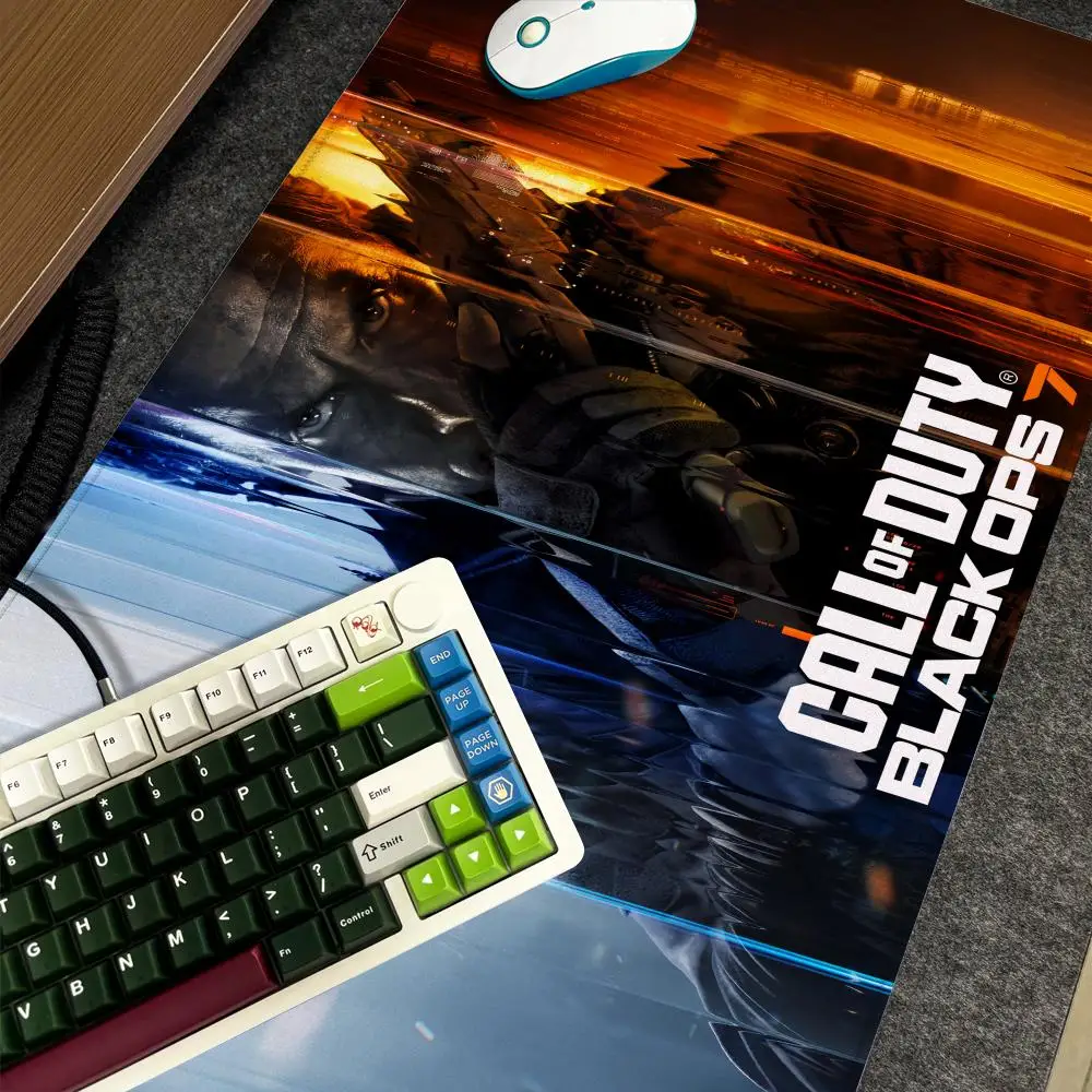

C-Call of D-Duty Black Ops 7 Mouse Pad Xxl Computer Large Size Non-slip Gamer Keyboard 90x40cm Art Design HD Deskmat