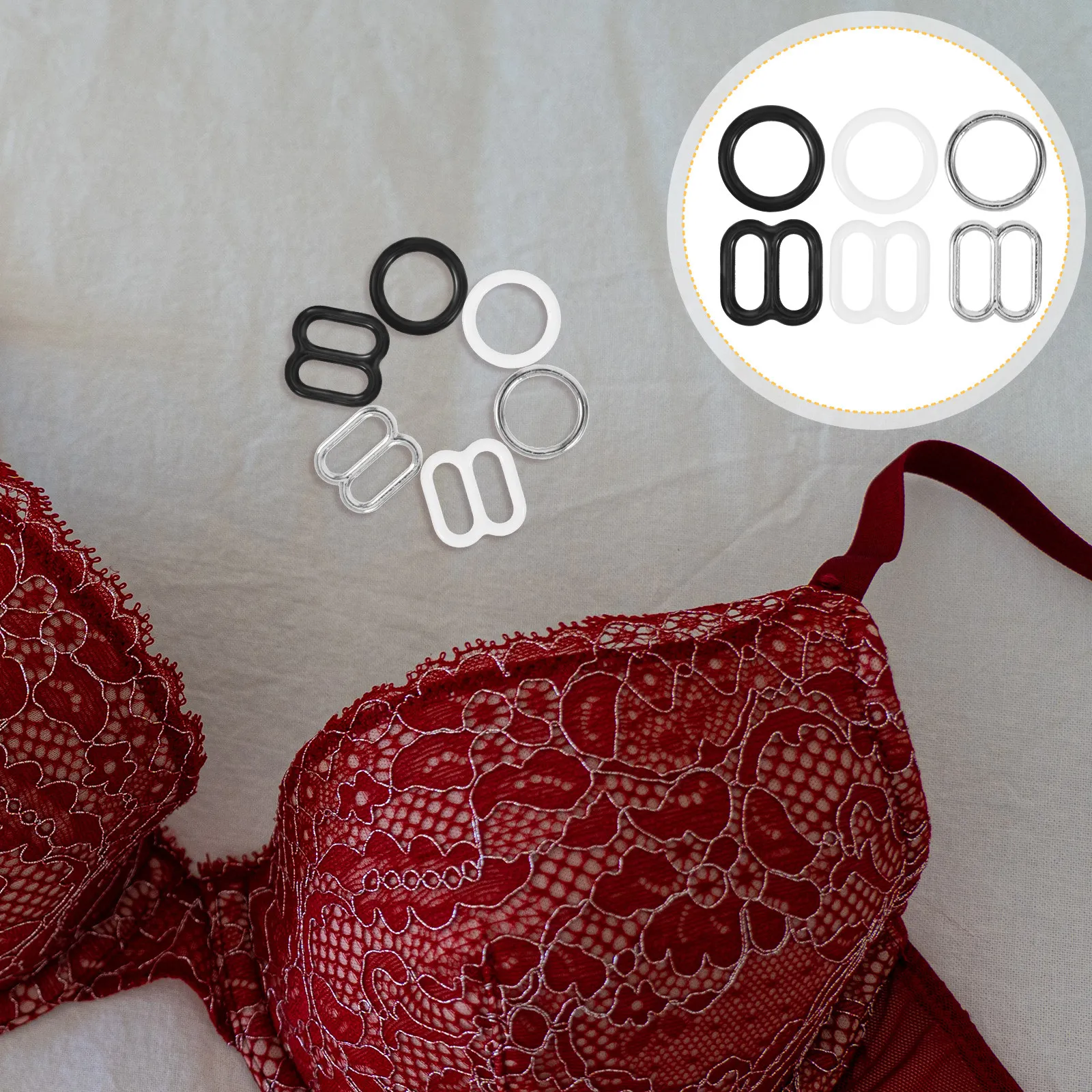 30Pairs Female Bra Buckle Alloy Bra Strap Adjuster Compact Portable Clip Daily Use Household Accessory Women Supply