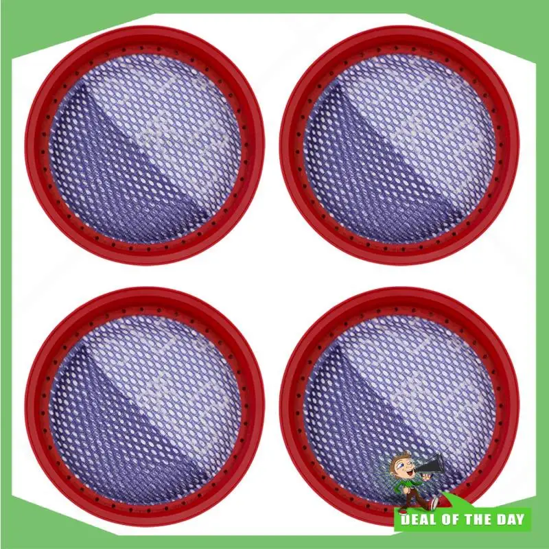 -ABPO 4 قطعة لاستبدال المكنسة الكهربائية Dibea D18 D008pro قطع غيار فلتر قابلة للغسل