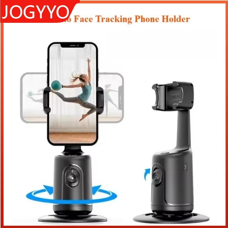 

Auto Tracking Shooting Gimbal AI Camera Recognition Body Face Track 360 Rotation Intelligent Follow Live Shooting Phone Stand