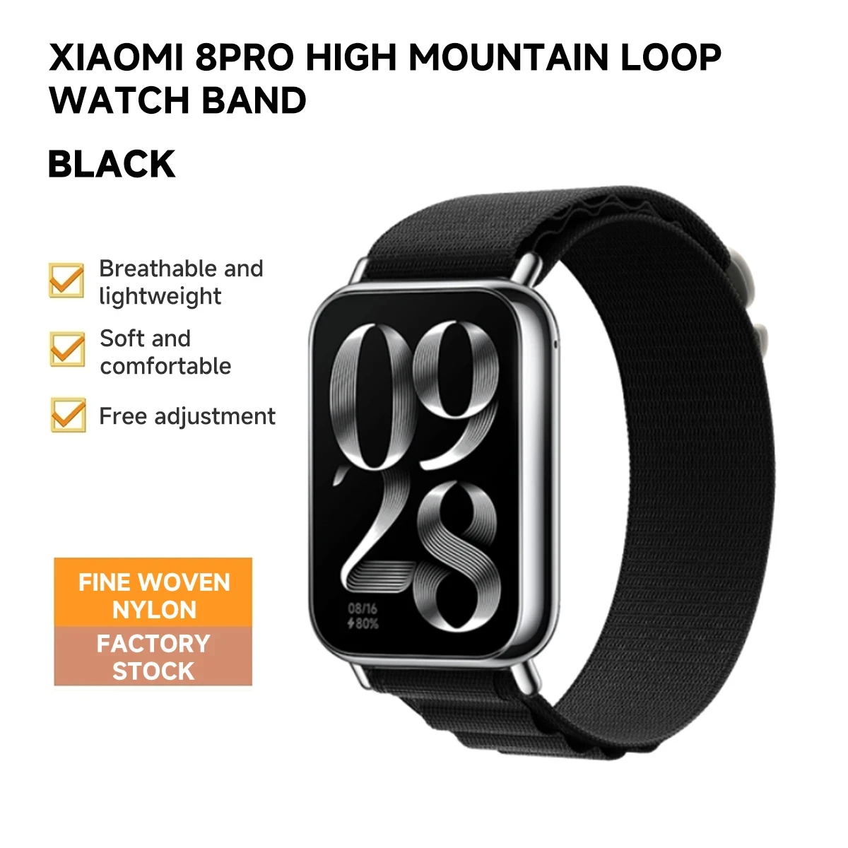 Alpine Nylon Lusband Voor Xiaomi Redmi Horloge 4 Verstelbare Elastische Armband Horlogeband Voor Iwatch Mi Band 8 Pro Accessoires