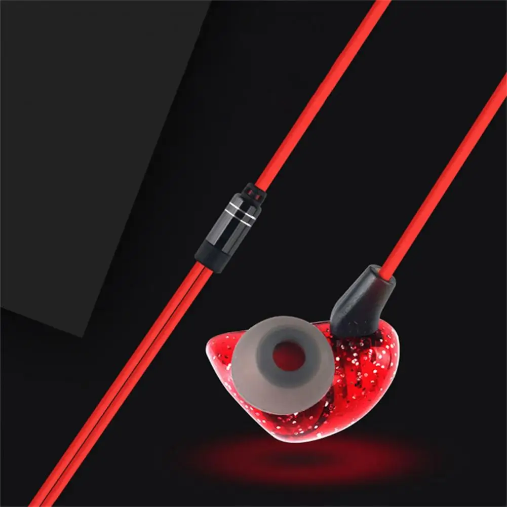 Wired Earphone In-ear HiFi Stereo Long Cable 3.5mm Plug Music Earbuds Monitoring Headphone for Live Broadcast