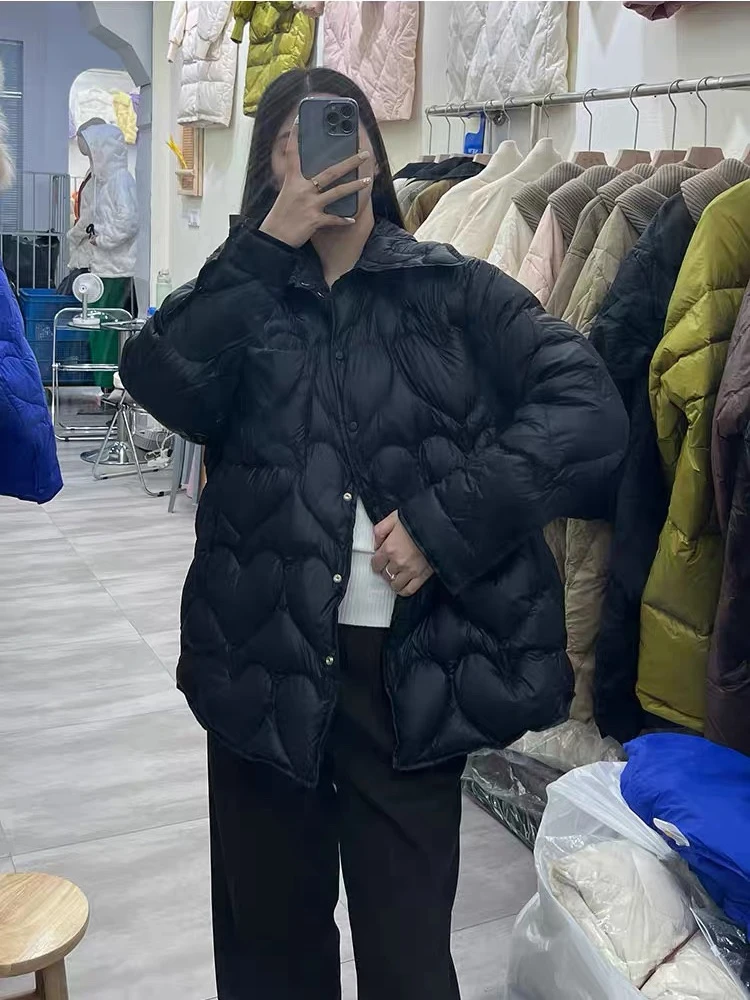 الخريف والشتاء المرأة الجديدة أسفل سترة التنقل قميص فضفاض خفيفة الوزن أسفل سترة