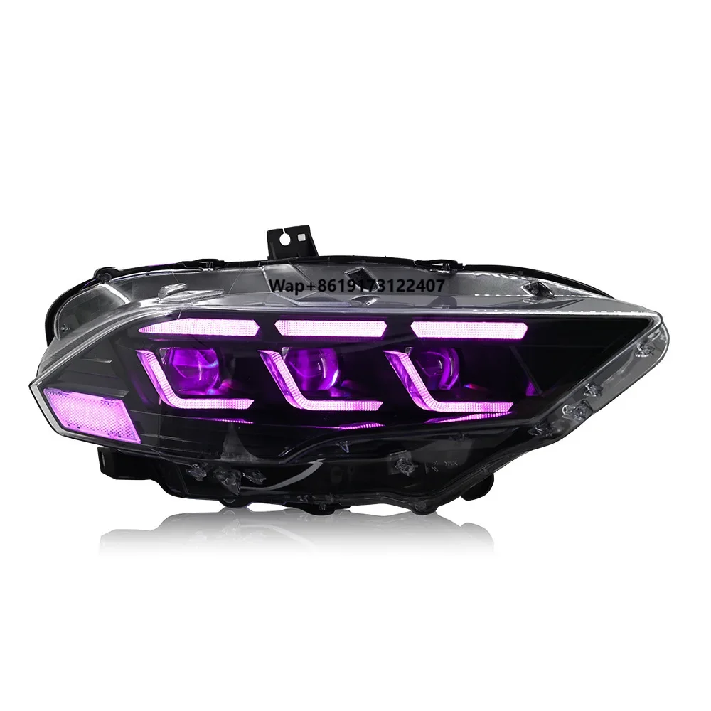

New Style LED RGB Headlamp for Mustang 2018 - 2022 Car Accessories Front Lights Front Lamp