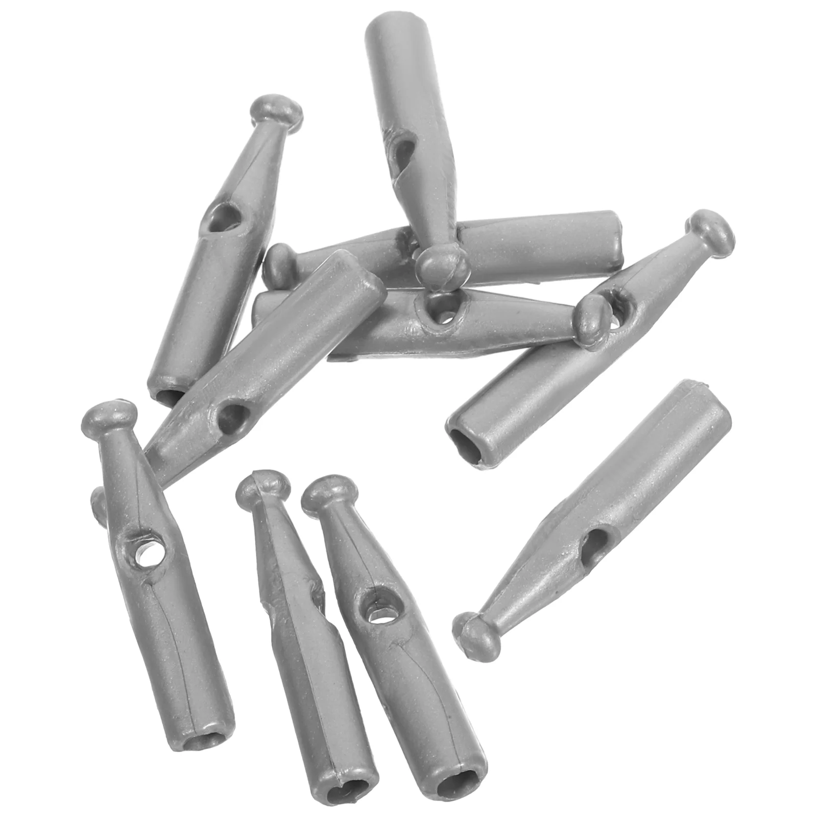 

10 Pcs Beads Umbrella Tail Accessories Repairing Small Metal 250X030X030CM Rain Parts Sturdy Grey