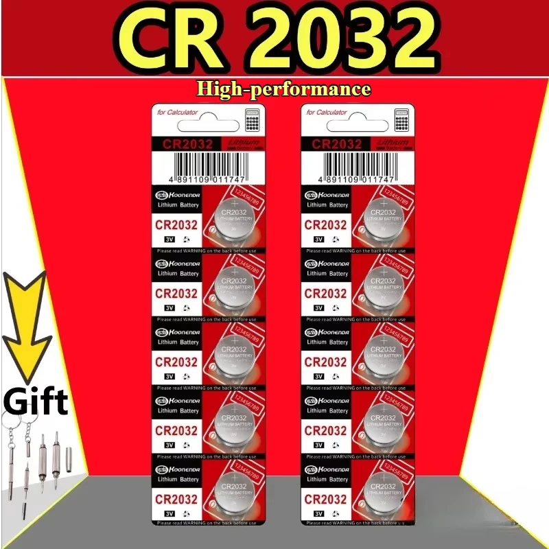 

10pcs-50pcs CR2032 cr2032 Boutton Cell Battery 3V Lithium Batteries cr 2032 for Watch Keys Calculator Controller Timer Led Light